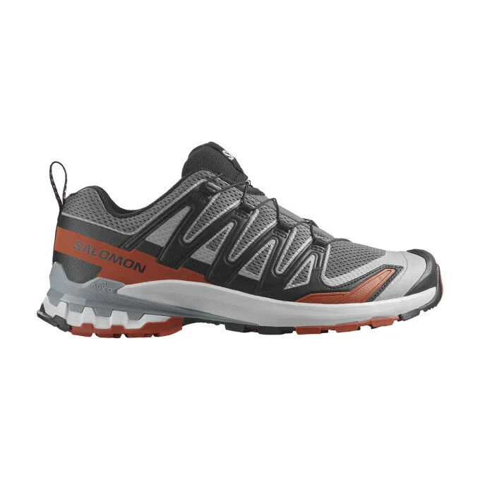 Chaussures de trail running homme Salomon XA PRO 3D V9 – Castlerock / Noir / Ocre brule