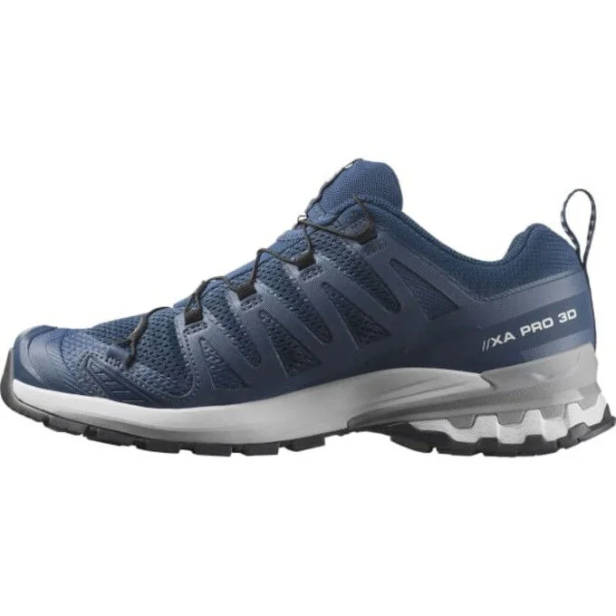 Chaussures de trail running homme Salomon XA PRO 3D V9 – Poseidon / Icicle / Alloy – Image 2