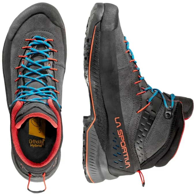 Chaussures La Sportiva TX4 EVO MID GTX Carbon/Cherry Tomato – Image 2