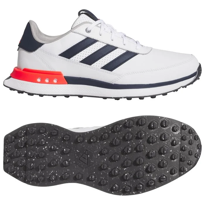 Chaussures sans crampons adidas S2G SL Leather 24 White Collegiate Navy Lucid Red