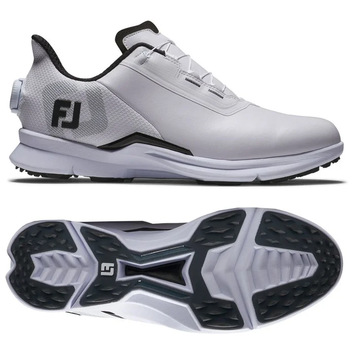 Chaussures sans crampons Footjoy Fuel BOA White White Grey