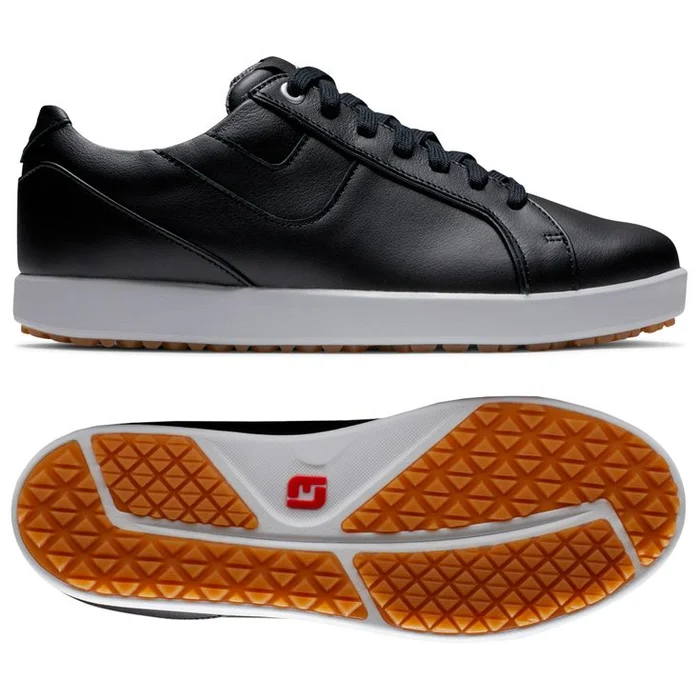 Chaussures sans crampons Footjoy Links Black White