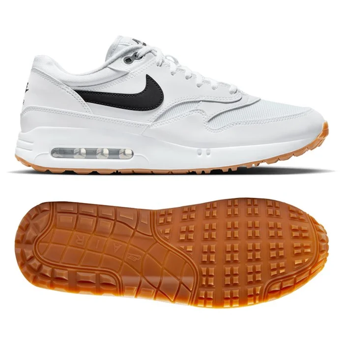 Chaussures sans crampons Nike Air Max 1 86 OG G White Black Gum Medium Brown