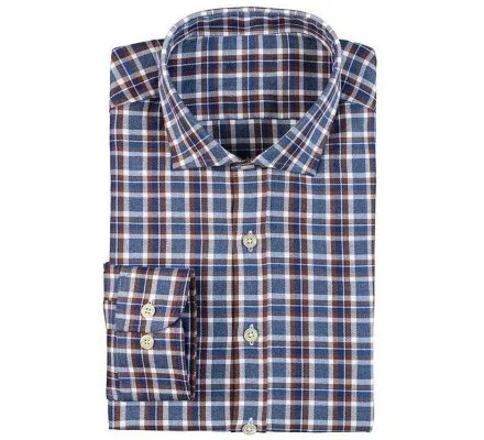Chemise à carreaux marron /bleu Cheverny ProHunt VERNEY CARRON