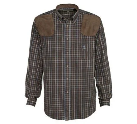 Chemise à manches longues Sologne Marron et bleu Percussion