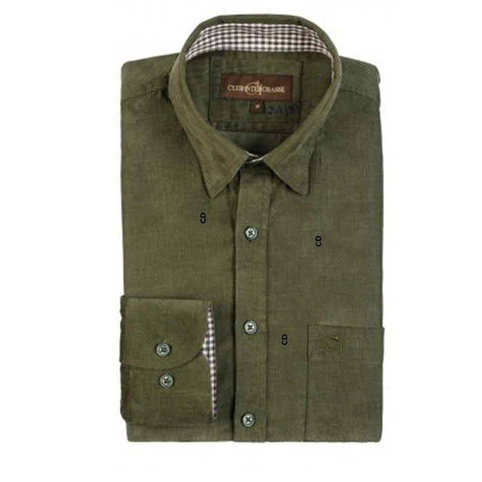 Chemise Homme Club Interchasse Olive Kaki