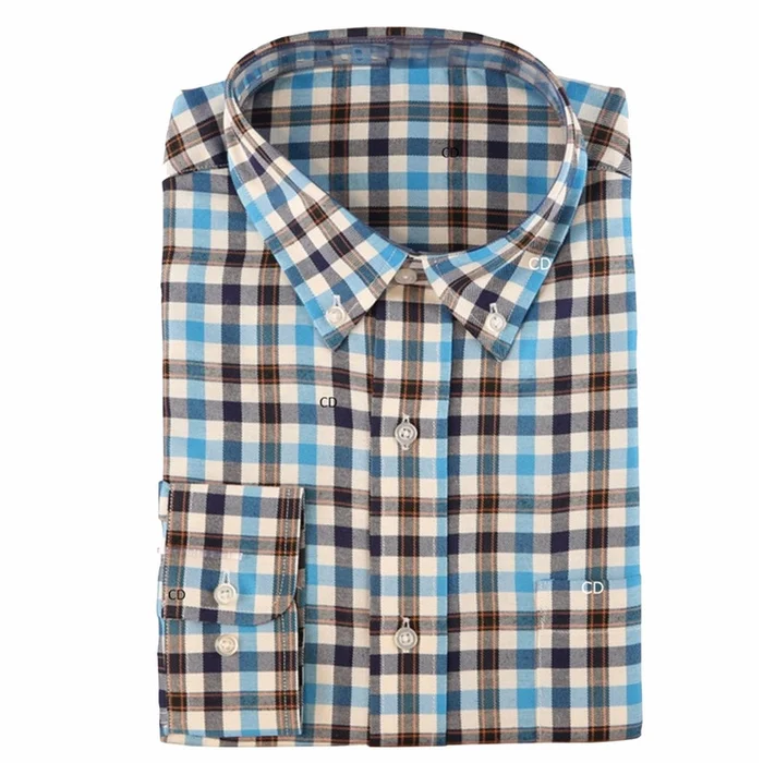 Chemise Homme Somlys A Carreaux Bleue 512