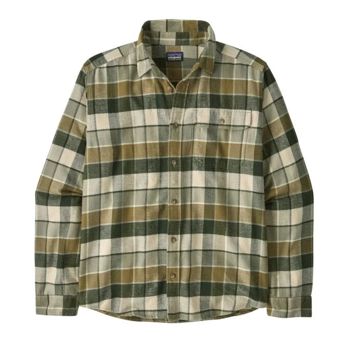 Chemise legere en flanelle a manches longues Patagonia Fjord- Rocky : Old Growth Green