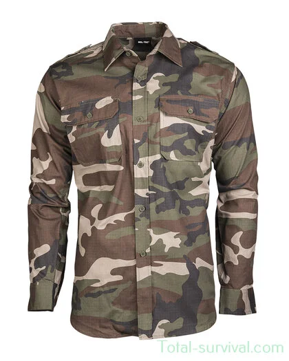 Chemise militaire Mil-Tec ripstop, camouflage CCE