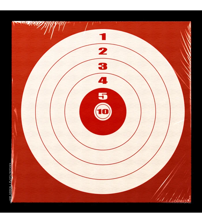 Cible 14×14 rouge x100