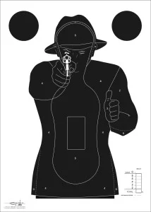 Cible gravolux e0020 – Silhouette – 50×70 cm – carton – par 100