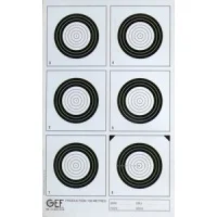 Cible tir sur appui 200 m/carton format 30×49 (panneau de 6 Cibles zone)