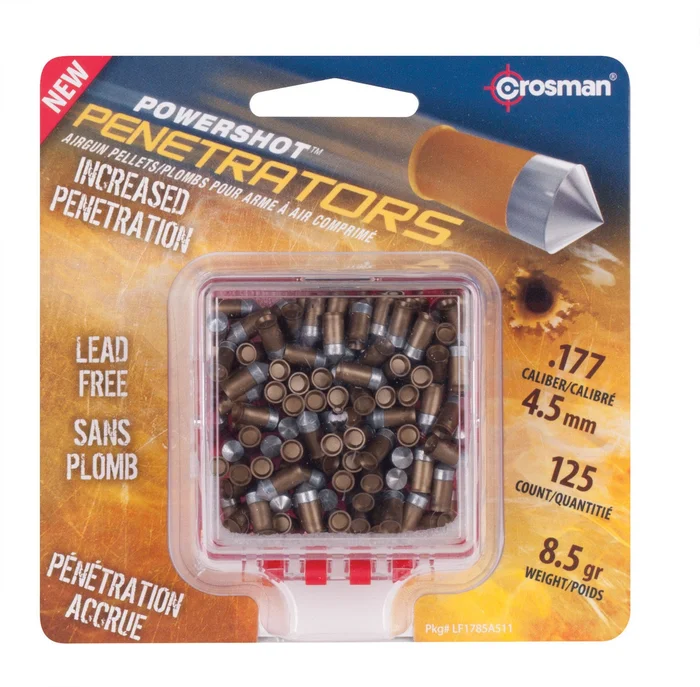 COL933515 CROSSMAN 177 Gold Flight Penetrator 8.5gr Lead Free Pellets (125ct)
