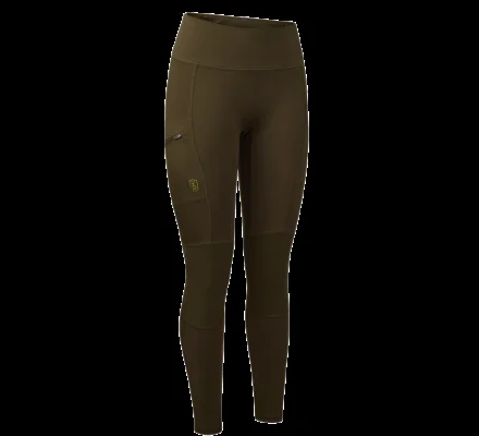 Collants renforcés femme Kaki Deerhunter