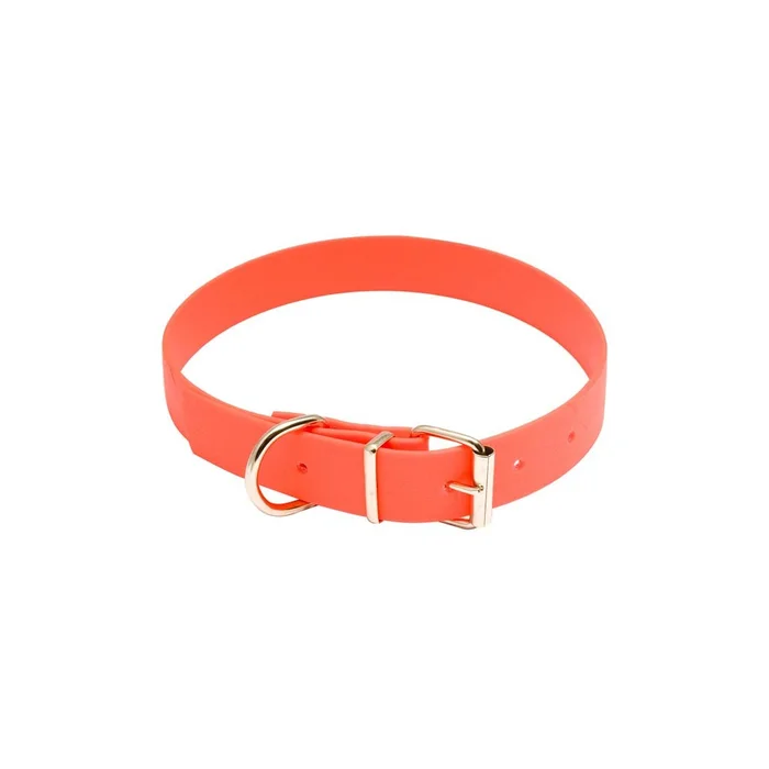 Collier pour chien biothane orange Country
