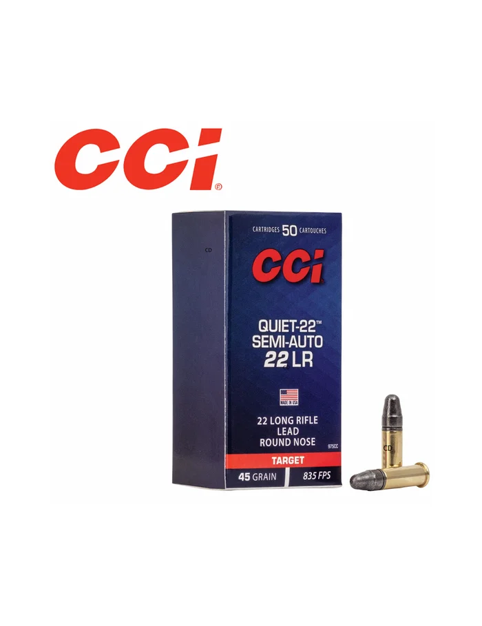 copy of BALLES CCI SUBSONIC TARGET BLEU POLYCOAT 22LR 40 Grains PAR 100