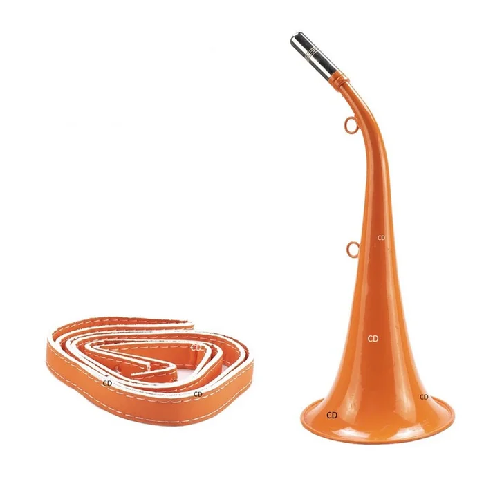 Corne Pavillon Januel 40CM Aves Bretelle Orange Fluo
