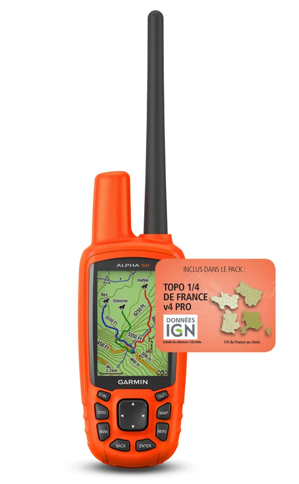 Coupon Garmin avec code de téléchargement topo 1/4 France v4 pro