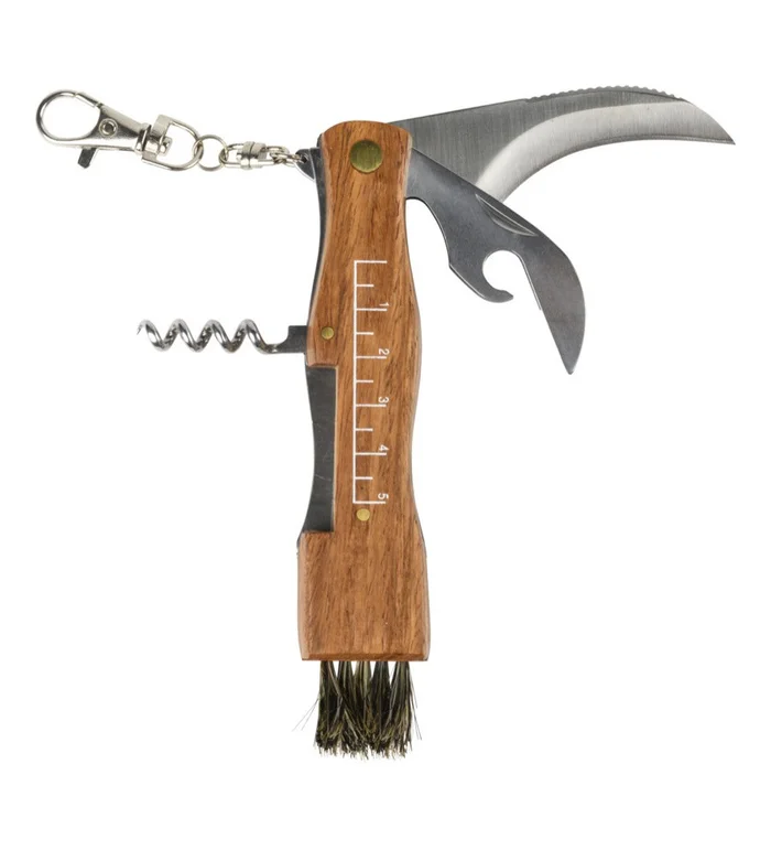 Couteau a champignon tire bouchon etui Stepland