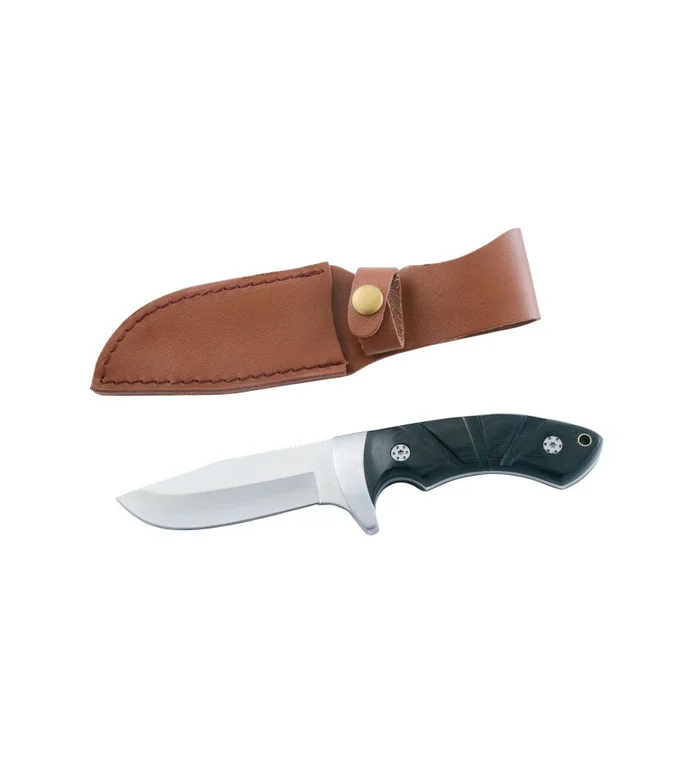 Couteau de chasse manche sculpter lame de 10 cm