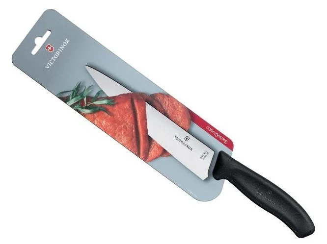 Couteau de cuisine swissclassic 19 cm noir VICTORINOX