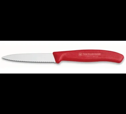 Couteau de table dentelé rouge VICTORINOX