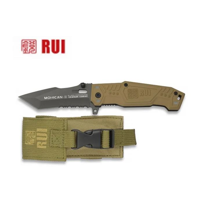 COUTEAU PLIANT A LAME TANTO RUI