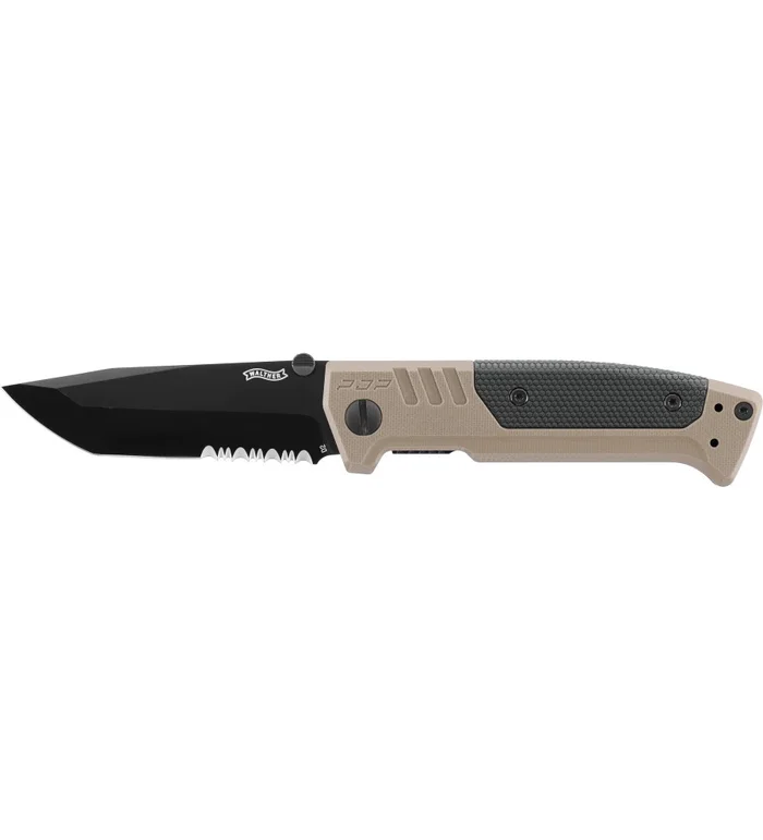Couteau pliant walther pdp tanto folder fde – partiellement crantee