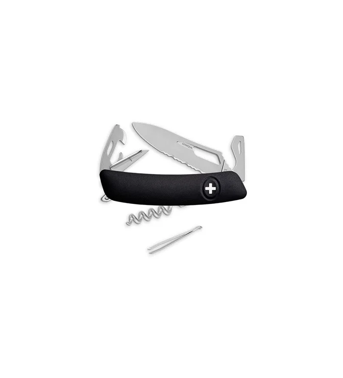 Couteaux suisses Swiza SH03 Allmatt – noir 7,5 cm