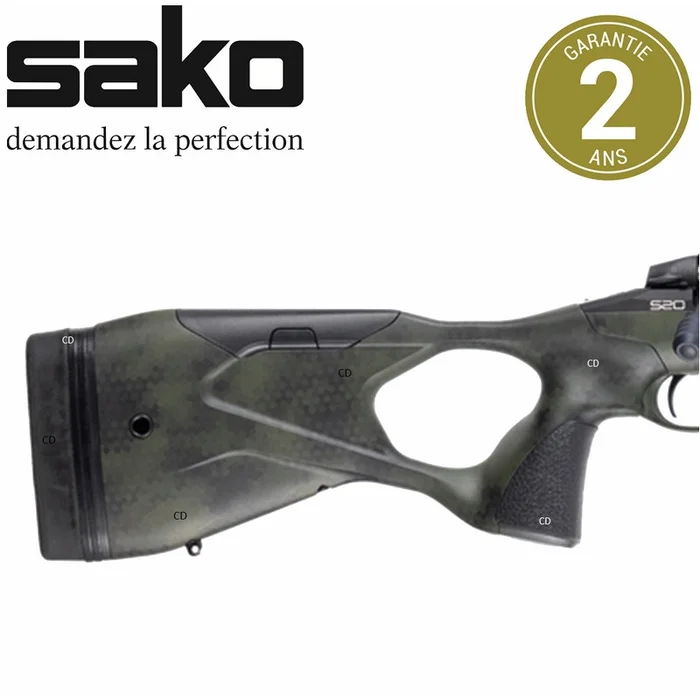 Crosse Arrière Polyfade Forêt Verte Sako S20 Hunter Pour Carabine S20