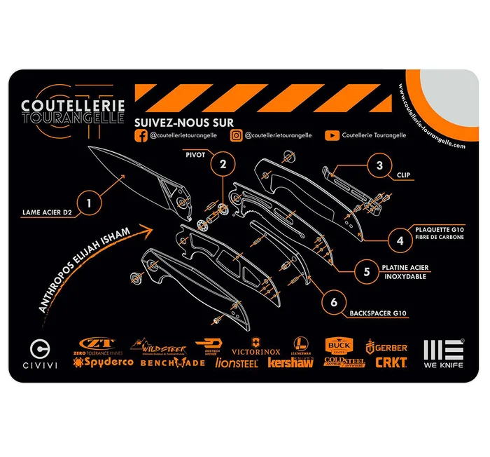 CTTACIVI1 – Tapis de nettoyage pour couteaux Civivi / We
