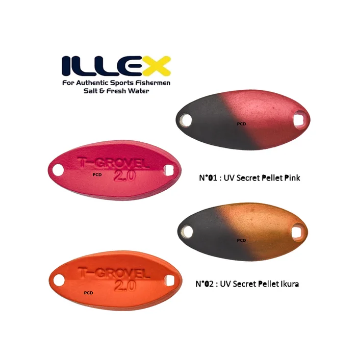 Cuiller Ondulante Illex T-Grovel UV Secret 1.70G