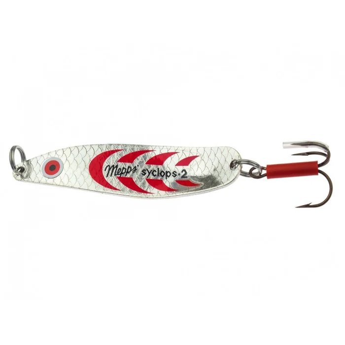 Cuiller Ondulante Mepps Syclops Argent/Rouge