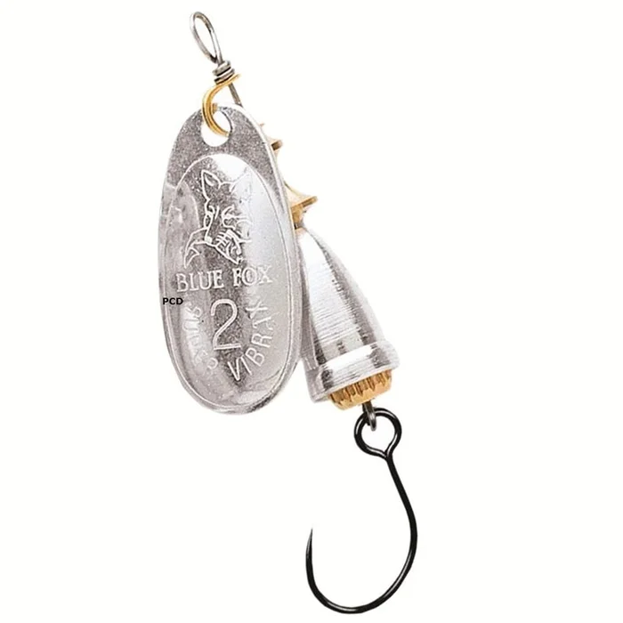 Cuiller Tournante Blue Fox Vibrax Original Barbless Argent