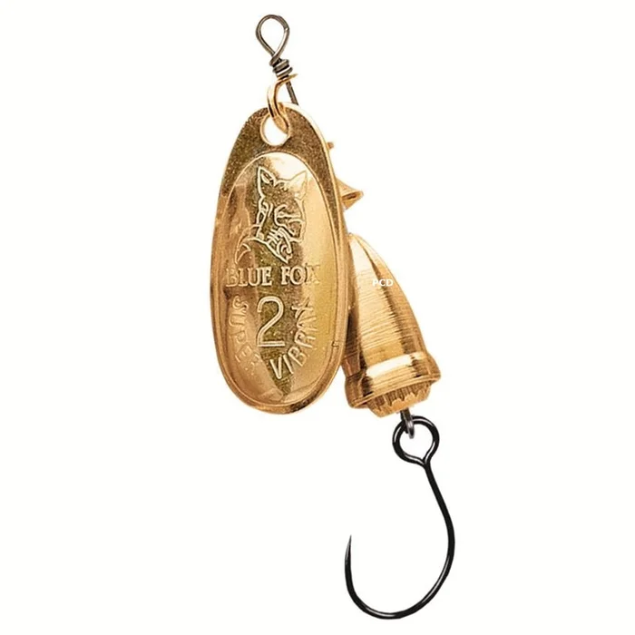Cuiller Tournante Blue Fox Vibrax Original Barbless Or