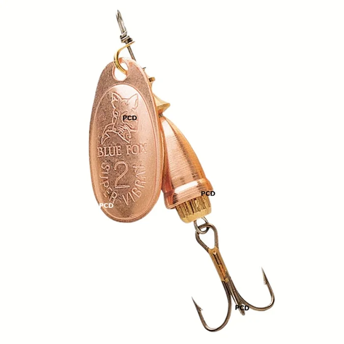Cuiller Tournante Blue Fox Vibrax Original Cuivre