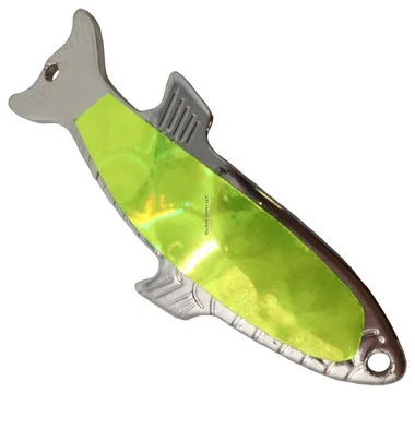 Cuillère Acme S300/CSF Phoebe, 1 1/4″, 1/12 oz, Chartreuse/Feuille d’argent