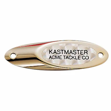 Cuillères Acme Tackle Kastmaster – 1/4 oz – Or/ruban prismatique or