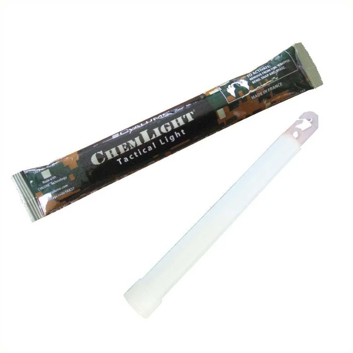 Cyalume Haute intensité 15cm – 30min – Blanc