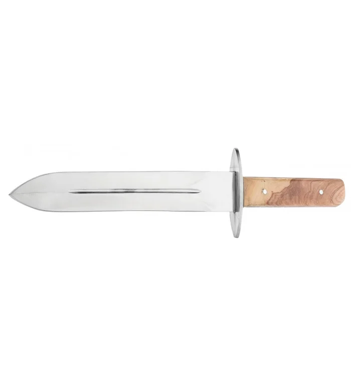 Dague de chasse avec manche en bois clair