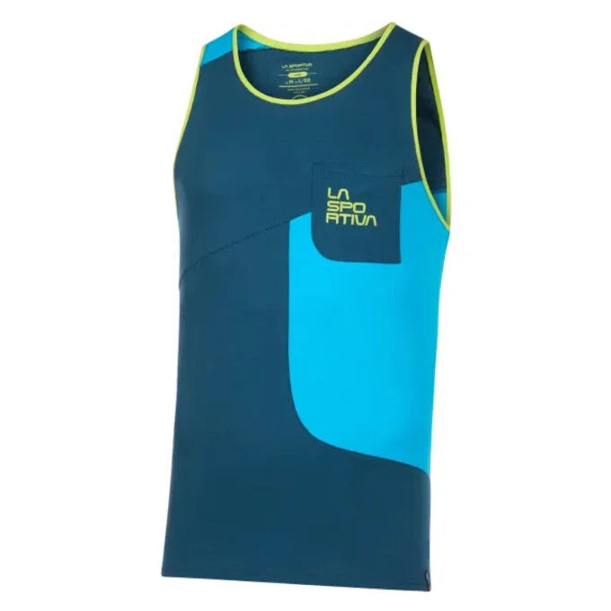 Debardeur d’escalade homme La Sportiva – Storm Blue/Maui