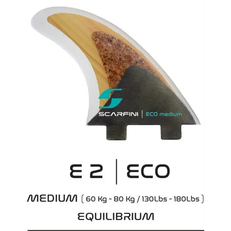 Dérives SurfScarfini FCS1 – EQUILIBRIUM ECO THRUSTER FIN SET MEDIUM