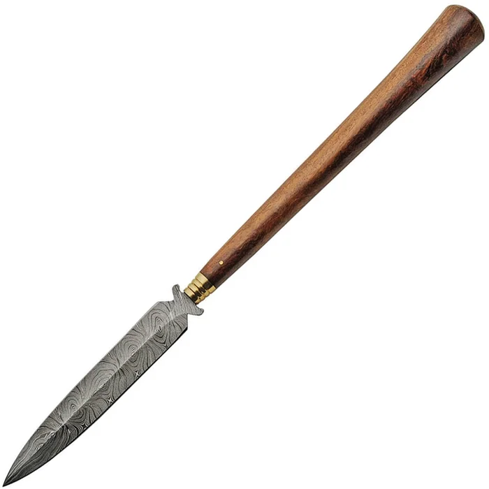 DM5012 – Damascus Spear Wood Handle