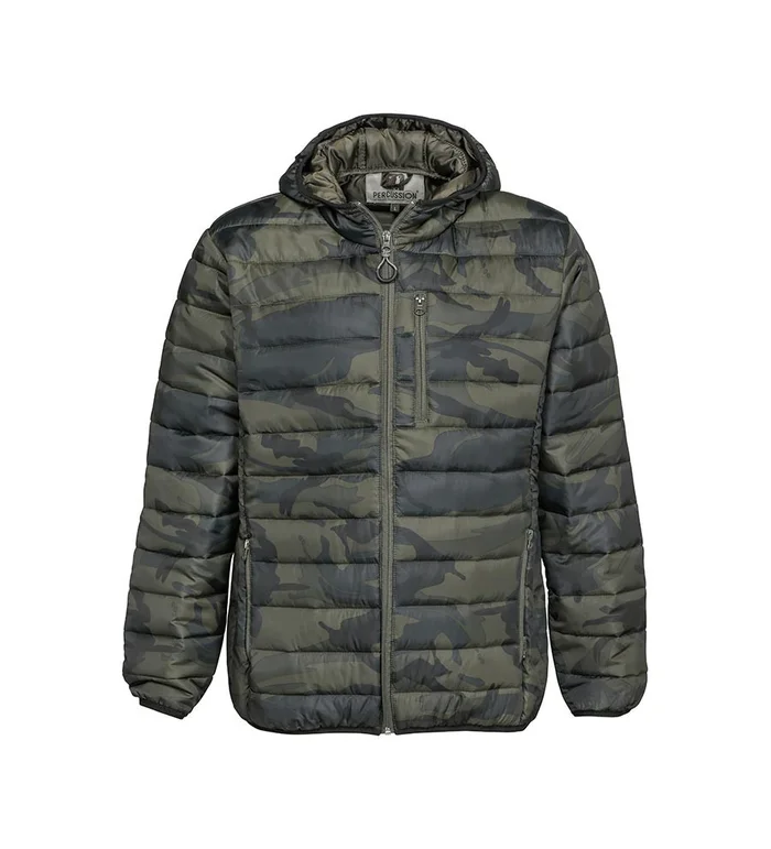 Doudoune a capuche camo trek