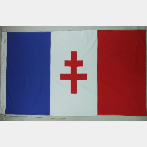 Drapeau France Libre FFL Croix de Laurraine WW2