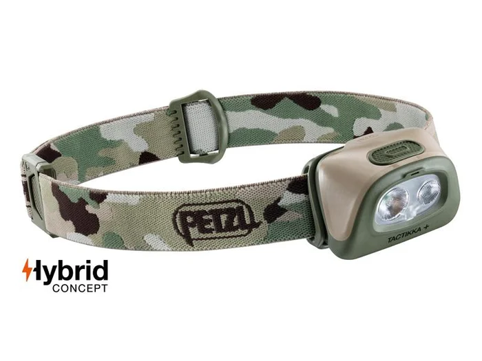 E089EA01 – Petzl LAMPE FRONTALE PETZL « TACTIKKA + » CAMO