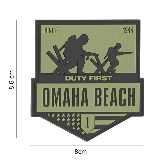 Écusson 3D OMAHA BEACH PVC Velcro