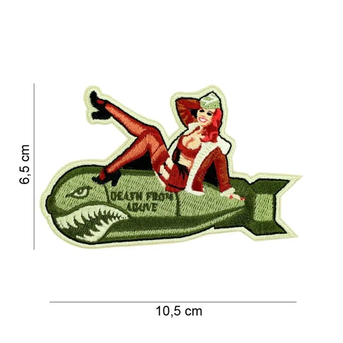 Écusson brodé PIN-UP Bombe Thermocollant