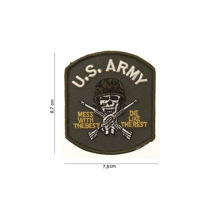Écusson brodé US Army Skull Thermocollant