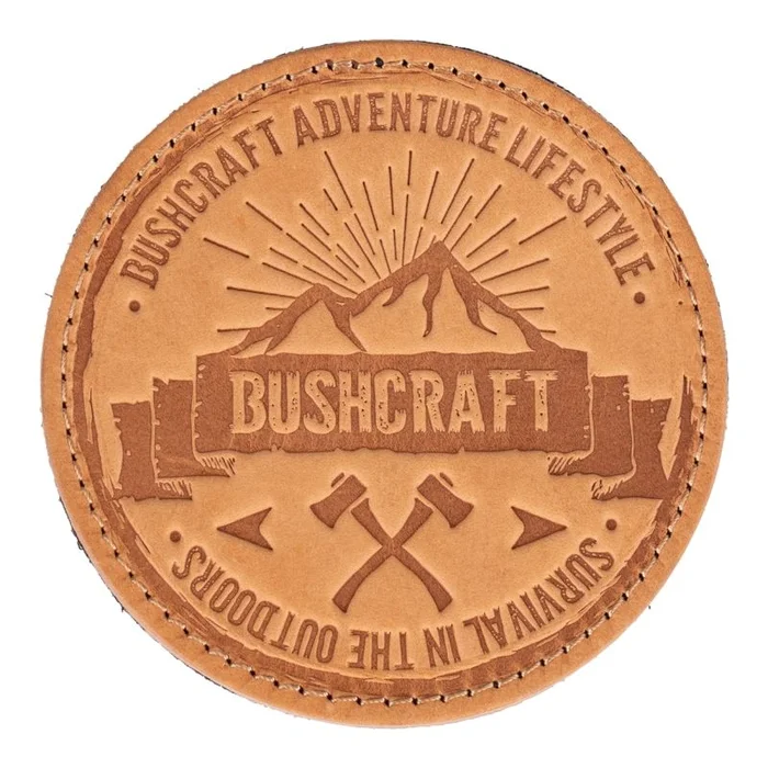 Écusson BUSHCRAFT en Cuir Velcro